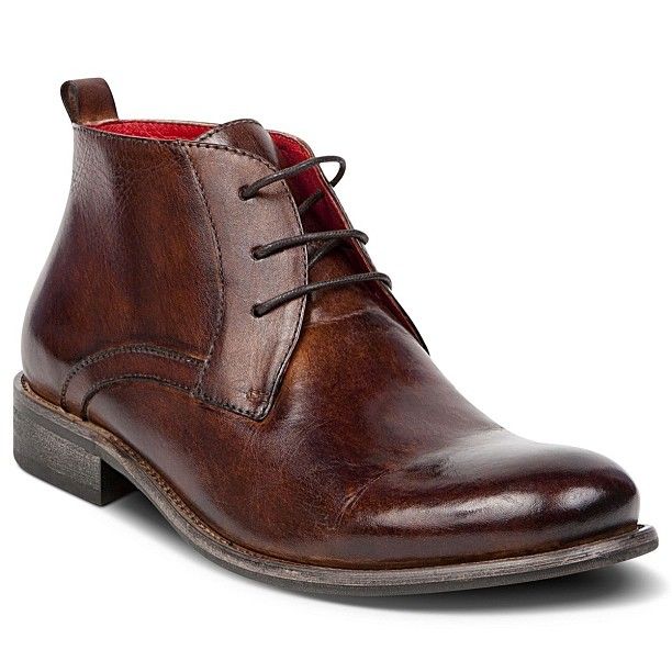 #brown #leather #mens #boots
