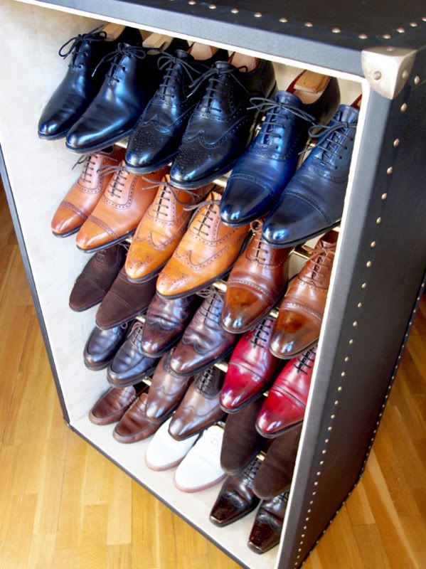 Cool shoe cabinet...awesome collection...
