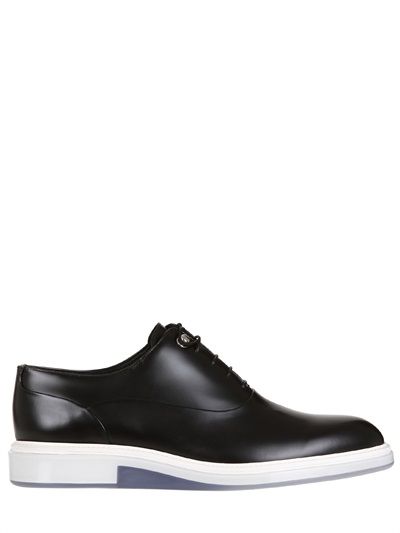 Dior Homme brushed leather rubber sole shoes