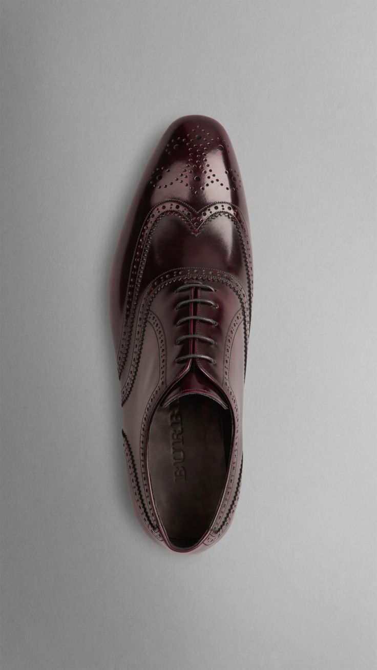 Leather Wingtip Brogues | Burberry