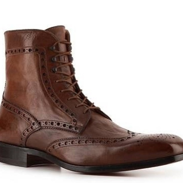 #mens #brown #leather #wingtip #boots