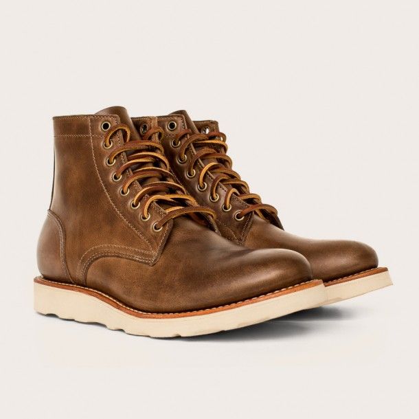 Oak Street Bootmakers | Natural Vibram Sole Trench Boot - Footwear
