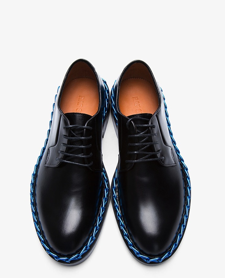 Raf Simmons. Chain-Trimmed Derby Shoes These would look good on you Khalid.
