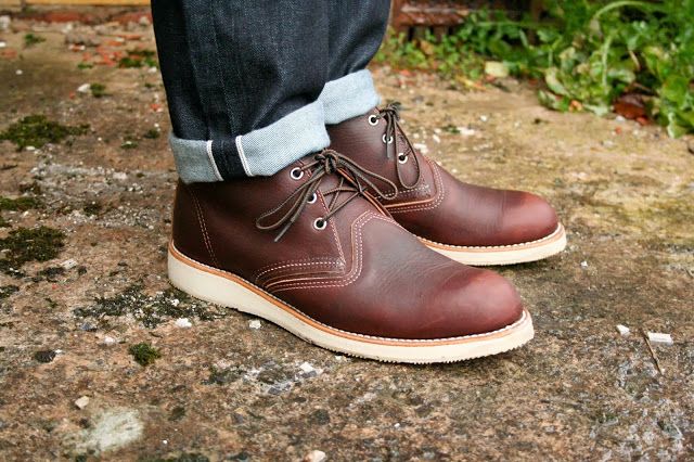 Red Wing Chukka boots.