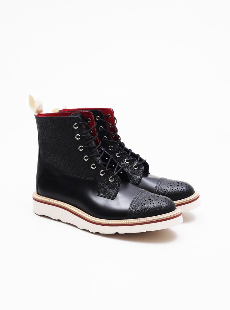 Trickers x Present • Two Tone Superboot Black