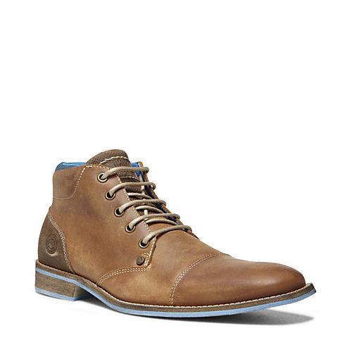 YOURK NATURAL LEATHER men's bootie casual oxford - Steve Madden
