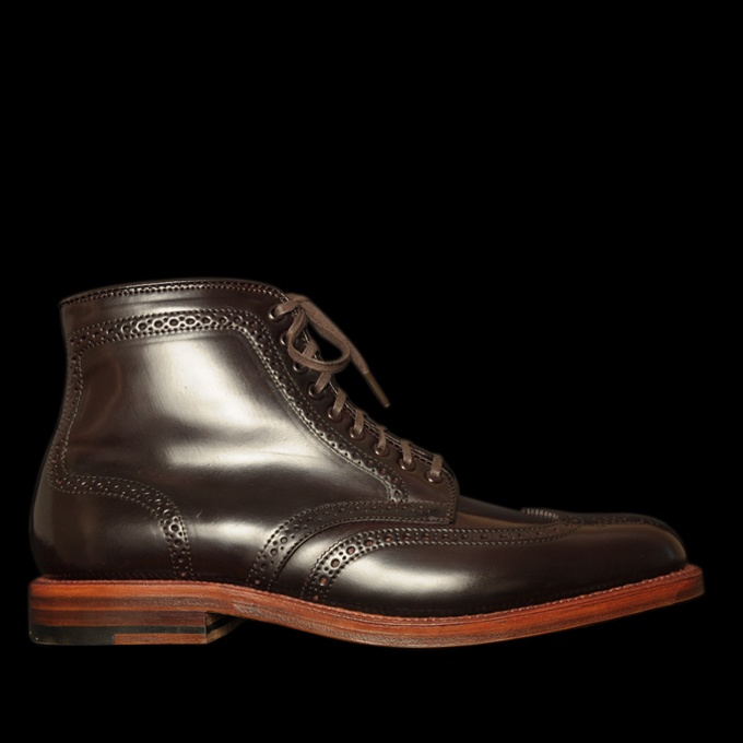 UNIONMADE - Alden - Halleck Cordovan Wing Tip Boot in Color 8