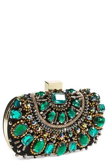 Free shipping and returns on Natasha Couture Beaded Minaudière at Nordstrom.com...
