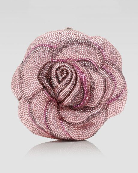 JUDITH LEIBER- New Rose American Beauty Clutch in pinks and diamonds.  So pretty...