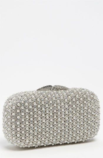 Silver Embroidered Clutch by Natasha Couture. Buy for $298 from Nordstrom