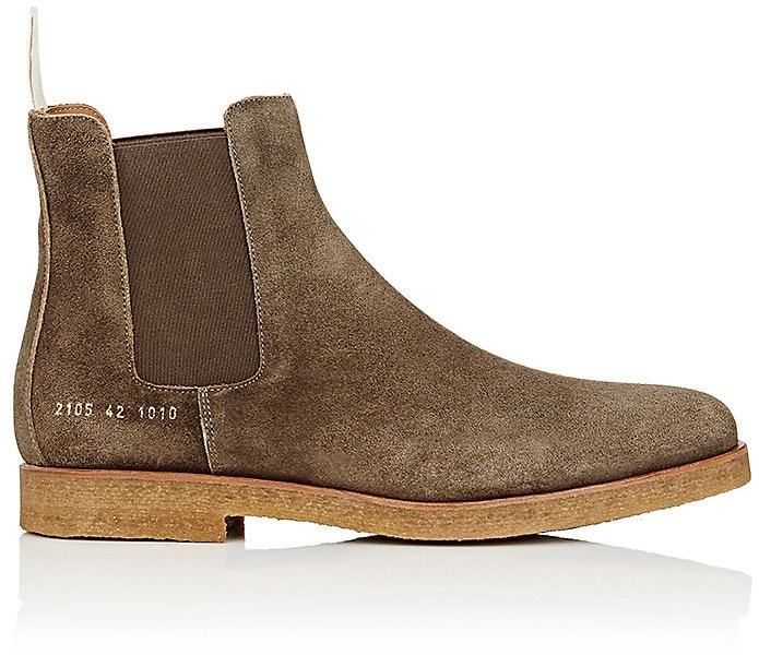 Common Projects Men's Suede Chelsea Boots