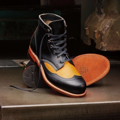 Men's Addison 1000 Mile Two-Tone Wingtip Boot - W05922 - Vintage Boots