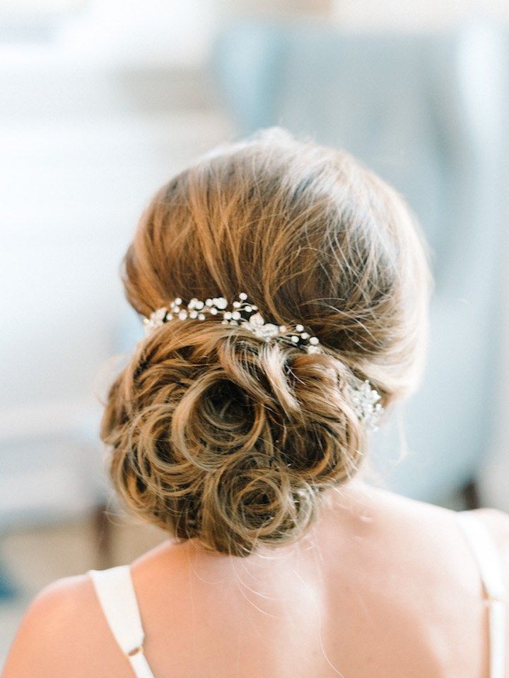Featured Photographer: Michelle Lange Photography; Wedding hairstyle idea.