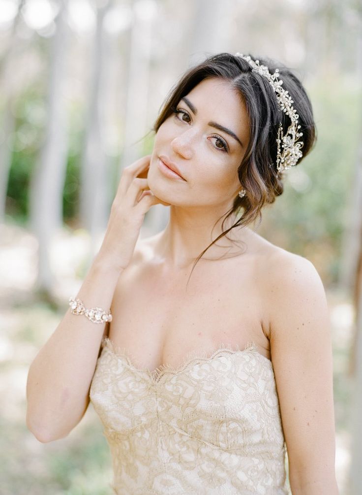 Featured Photographer: Rebecca Yale Photography; Wedding hairstyle idea.