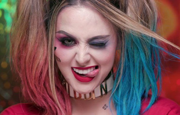 7. Harley Quinn (Suicide Squad) | 15 DIY Movie-Inspired Makeup Inspirations for ...