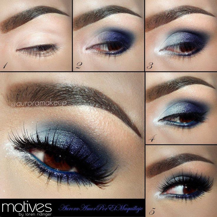 Blue and Silver Eyes | Eyeshadow For Brown Eyes | Makeup Tutorials Guide