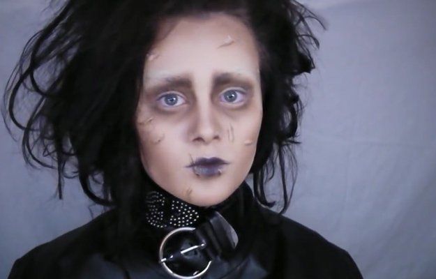 Edward Scissorhands | 15 DIY Movie-Inspired Makeup Inspirations for Halloween