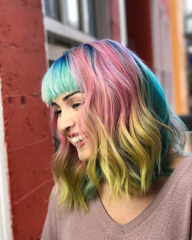 DIY Rainbow Hair Tutorial