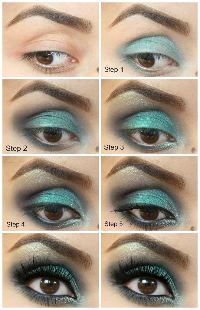 Mint Eye Makeup | 13 Of The Best Eyeshadow Tutorials For Brown Eyes by Makeup Tu...