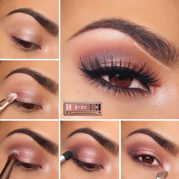 Rosy Smokey Eyes | Eyeshadow For Brown Eyes | Makeup Tutorials Guide