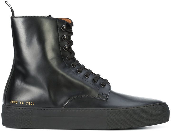 Common Projects smooth lace up military boots