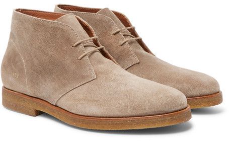 Common Projects Waxed-Suede Desert Boots