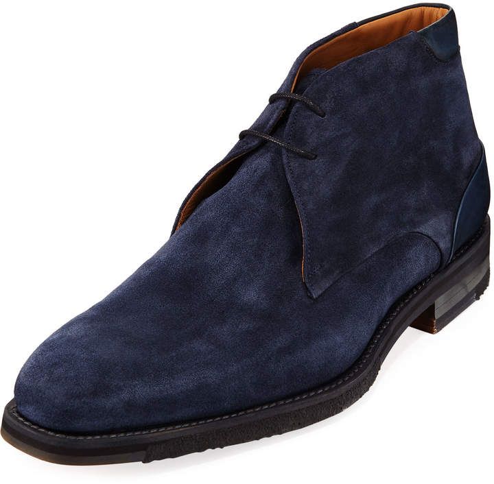 Magnanni for Neiman Marcus Soft Suede Chukka Boot