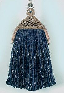 Blue Beaded Bag, 1915-1920s