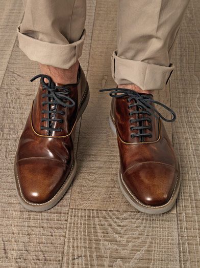 Church's Hirst cap-toed lace-ups with contrasting laces.