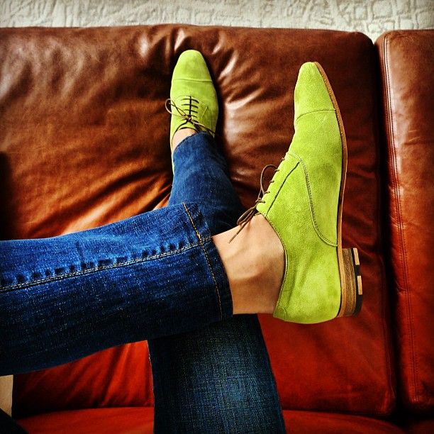 Lime suede