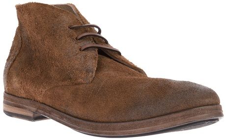 Marsell Distressed Desert Boot in Brown