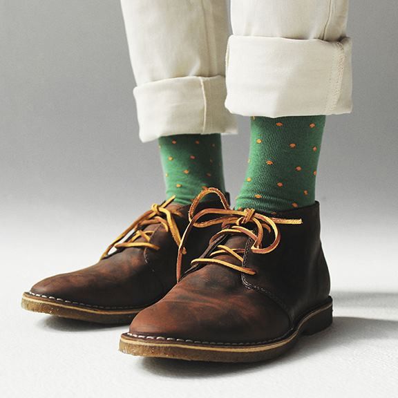 Richer Poorer - Polka Dots Socks - Green :: Maxton Men