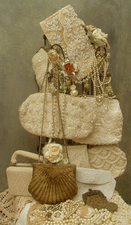 Fabulous collection of vintage beaded purses adore these....