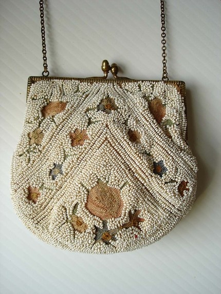 vintage beaded purse - I have one almost exactly like this in my collection