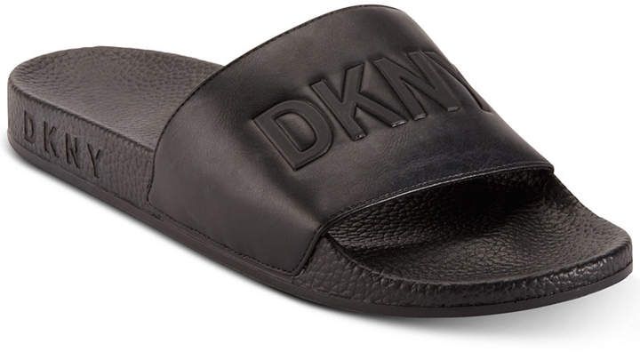 Dkny Men's Silos Logo Shower Slide Sandals Men's Shoes