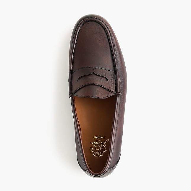 Ludlow Italian leather penny loafers