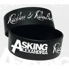Asking Alexandria Rubber Bracelet