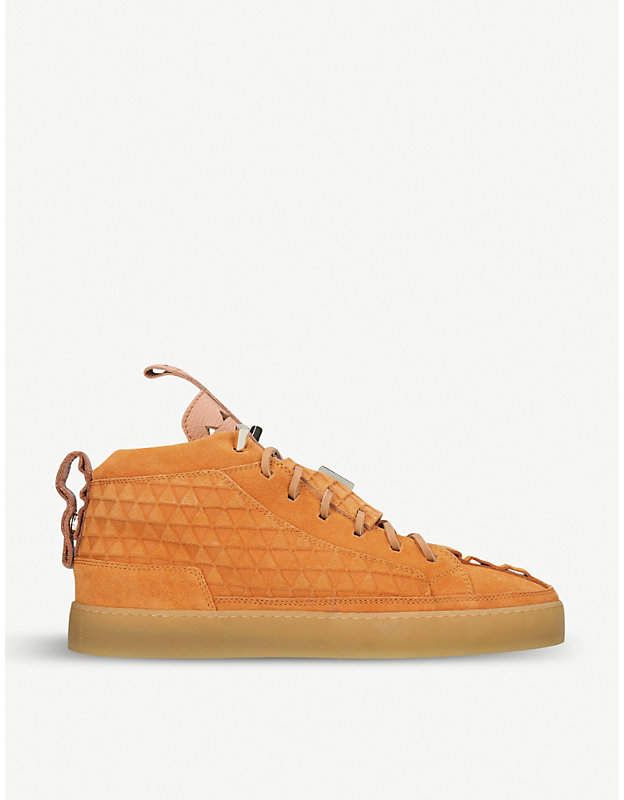 K1X X Patrick Mohr MK4 suede high-top trainers