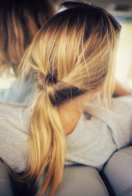 Half up twisted ponytail #hairstyle #ponytail #hair -bellashoot.com