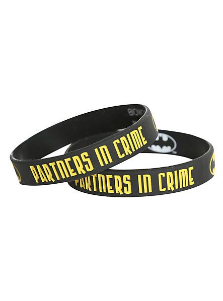 DC Comics Batman Partners In Crime Rubber Bracelet 2 Pack | Hot Topic