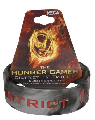The Hunger Games Movie Rubber Bracelet District 12 Tribute