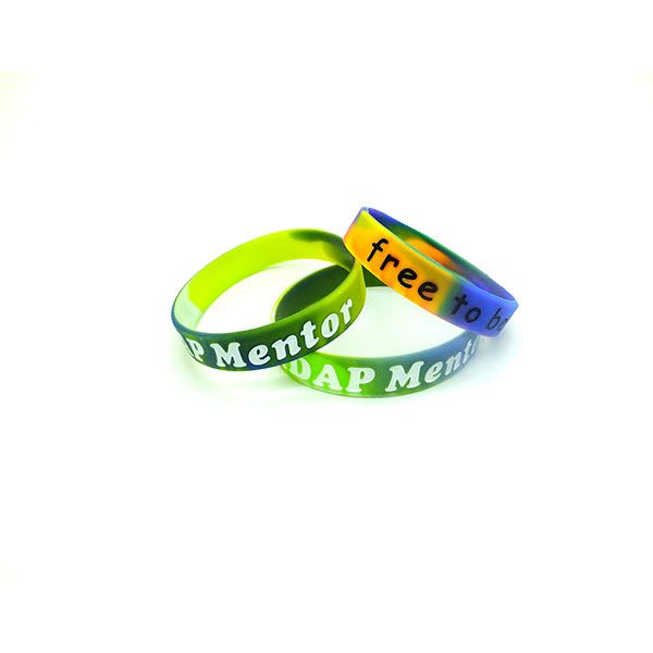 Custom colorful segment color silicone bracelets   #siliconewristband #customsil...