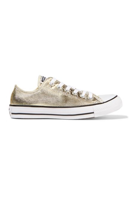 Gold Converse All-Star Sneakers