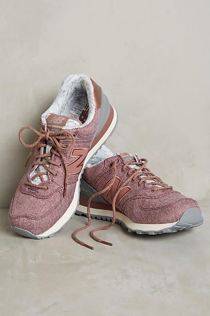 New Blance 574 Rose Gold Sneakers - anthropologie.com