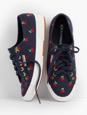 Superga Sneakers Cherry Embroidered