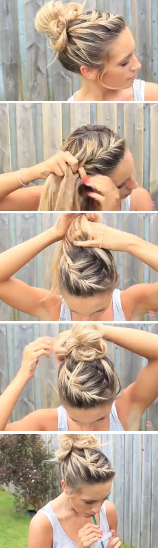Easy DIY Hairstyles for The Beach | Messy Bun