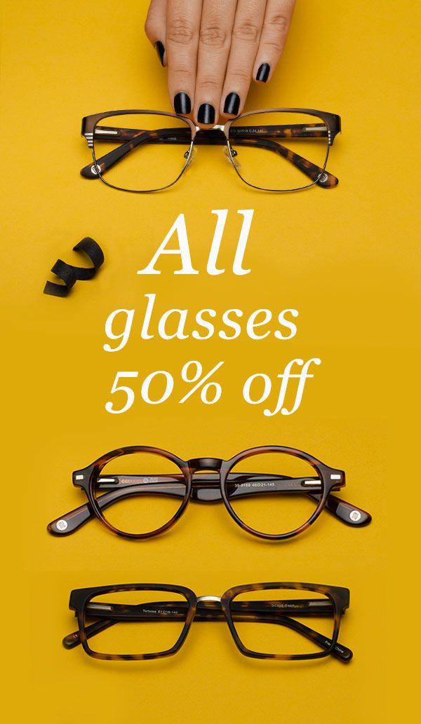 Buy prescription glasses online, first purchase all glasses 50% off   free shipp...