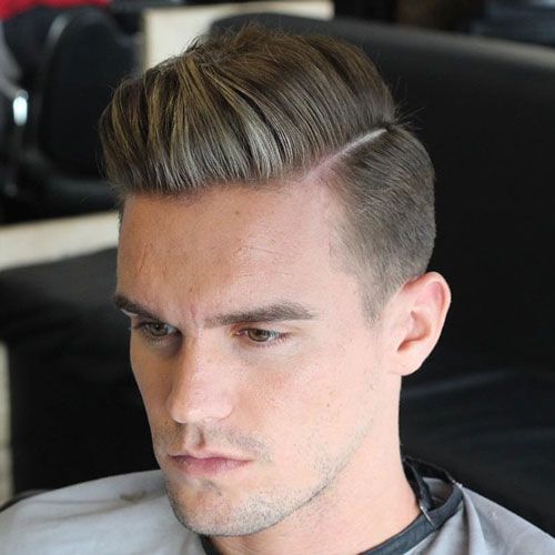 Tapered Sides with Parted Comb Over