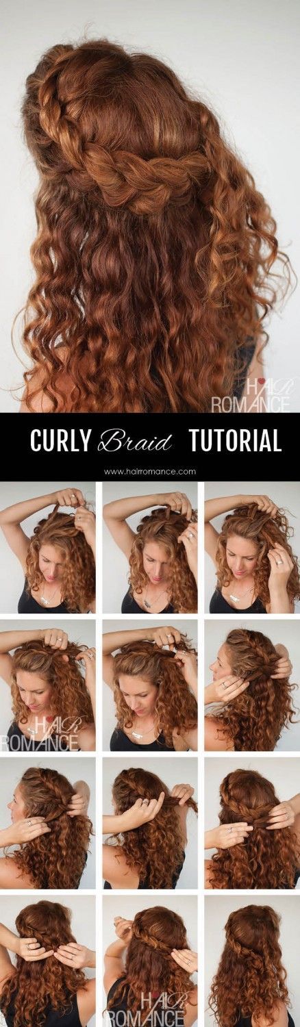 Half-Up Braid Hairstyle | Naturally Curly Hair  | Awesome Hairstyles For Holiday...