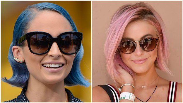 Which Celeb Wore Rainbow Hair Better? Check it out at makeuptutorials.c...